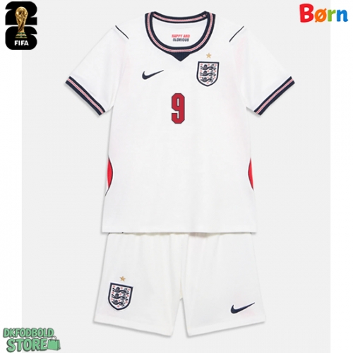 England Harry Kane #9 Replika Babytøj Hjemmebanesæt Børn VM 2026 Kortærmet (+ Korte bukser)